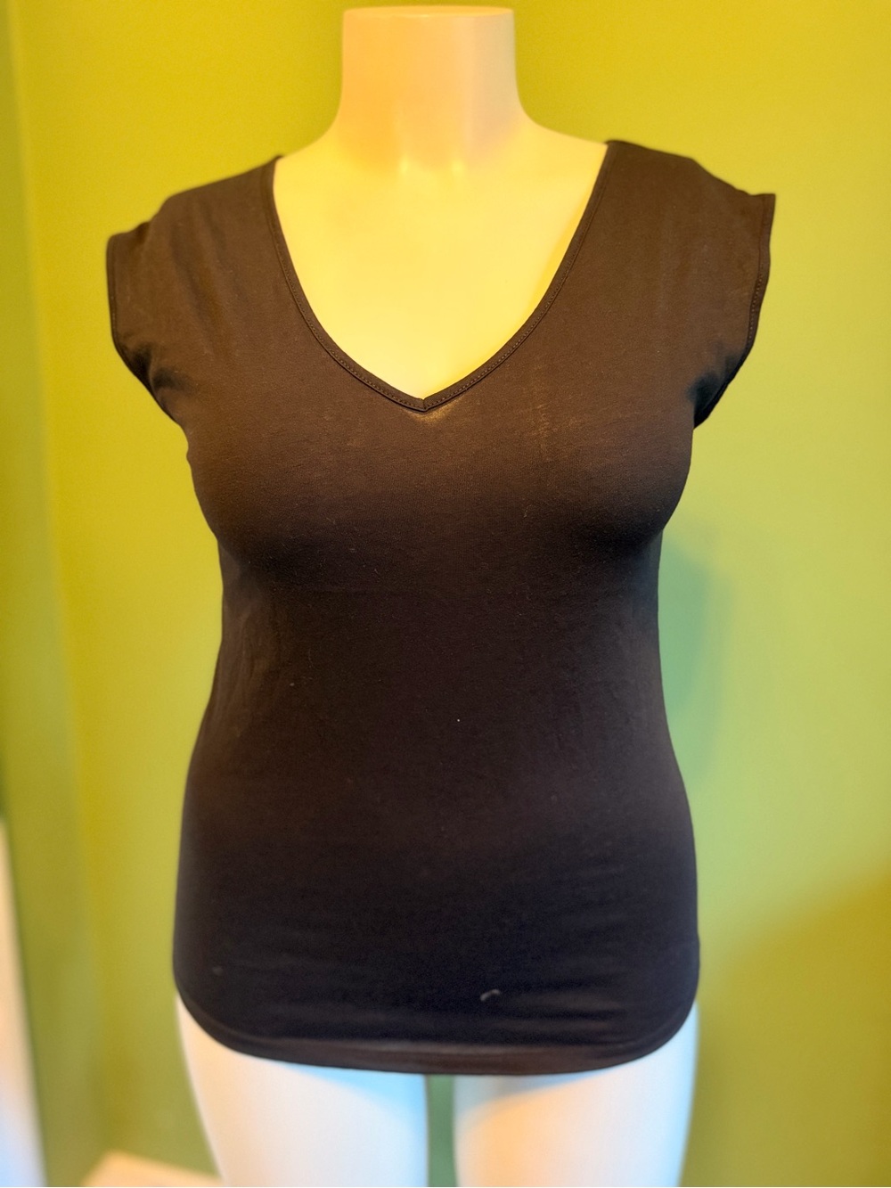 Next Level Classic Black V-Neck Women’s Top small